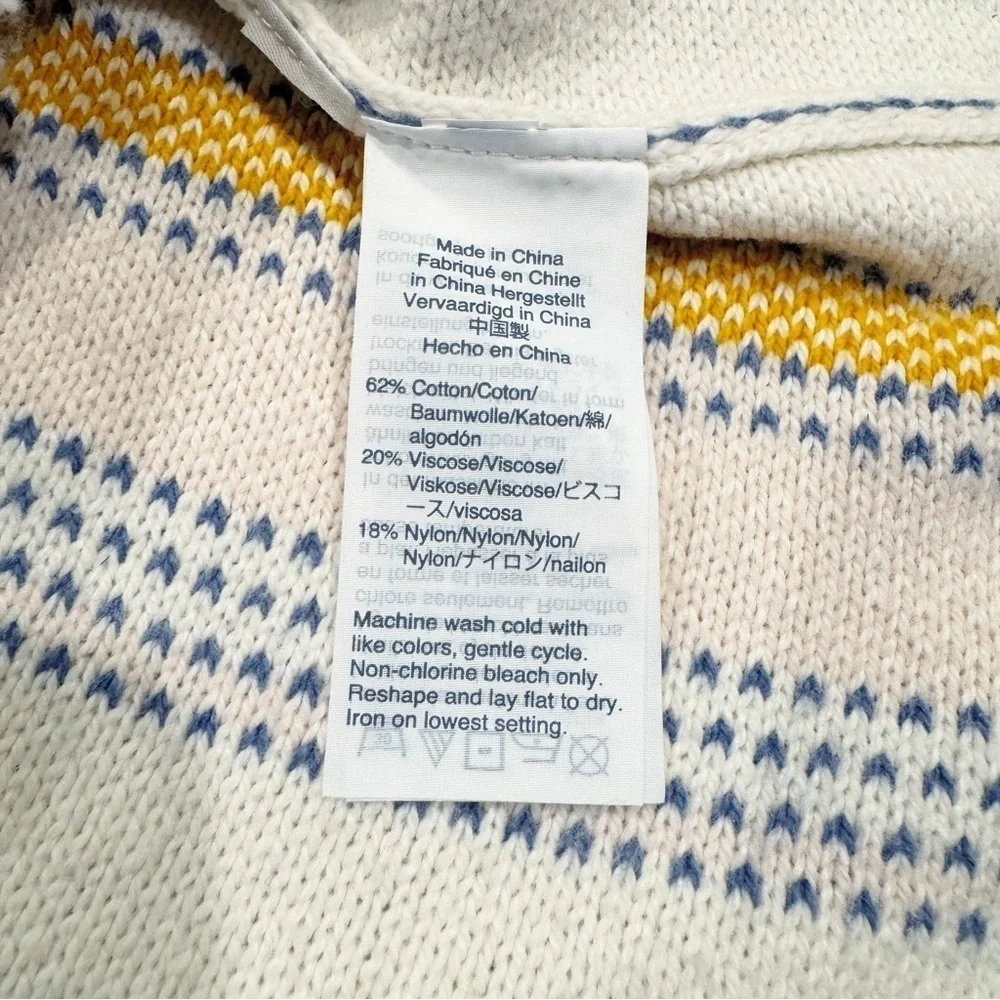 Madewell | Blakley Stripe Sweater Tee Cotton Fringe Size Small - Picture 8 of 8